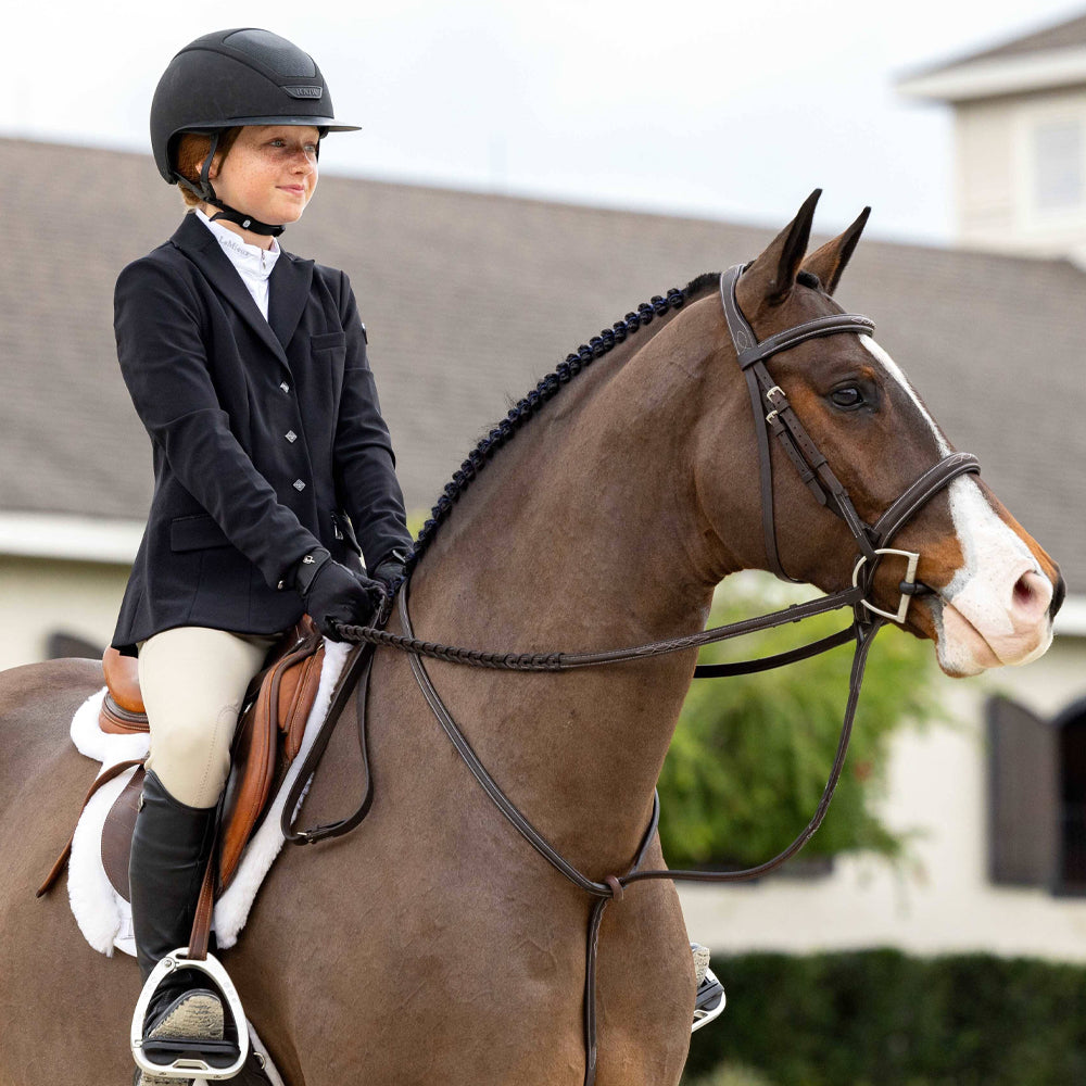 LeMieux Stitched Hunter Bridle with Laced Reins