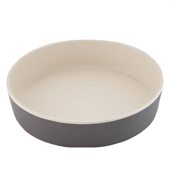The Beco Printed Bamboo Cat Bowl in Light Grey#Light Grey