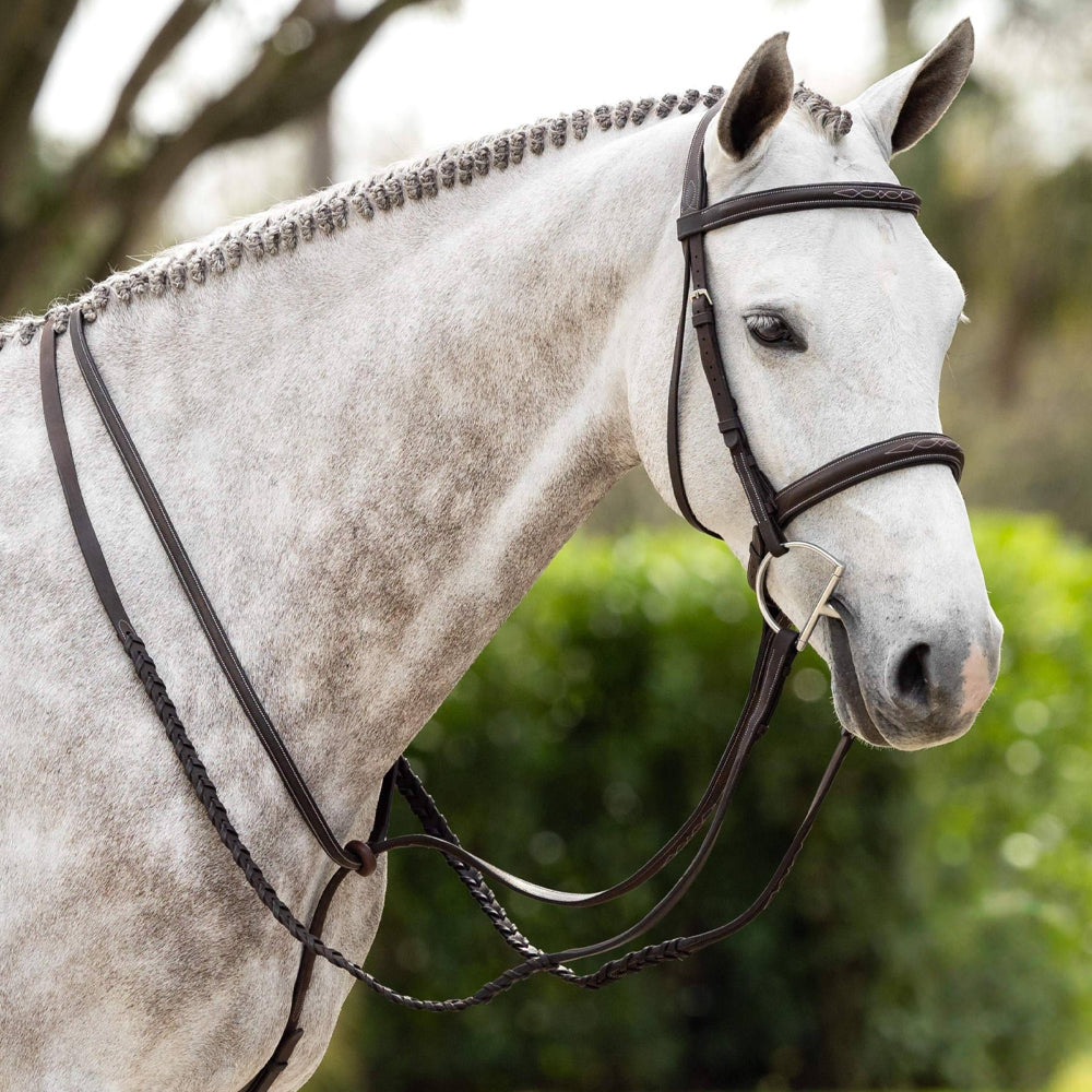 LeMieux Stitched Hunter Bridle with Laced Reins