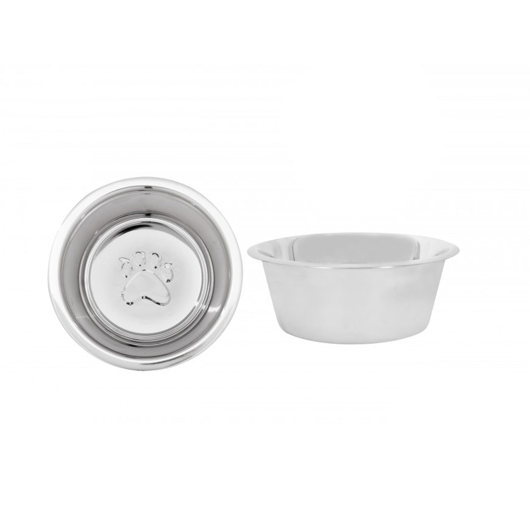 Smart Choice Stainless Steel Embossed Pet Bowl