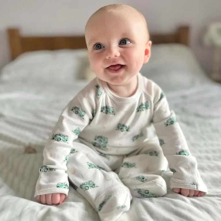 The Little Stamford Baby Sleep Suit - Land Rover