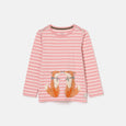Joules Girls Ava Rabbit Artwork Top 