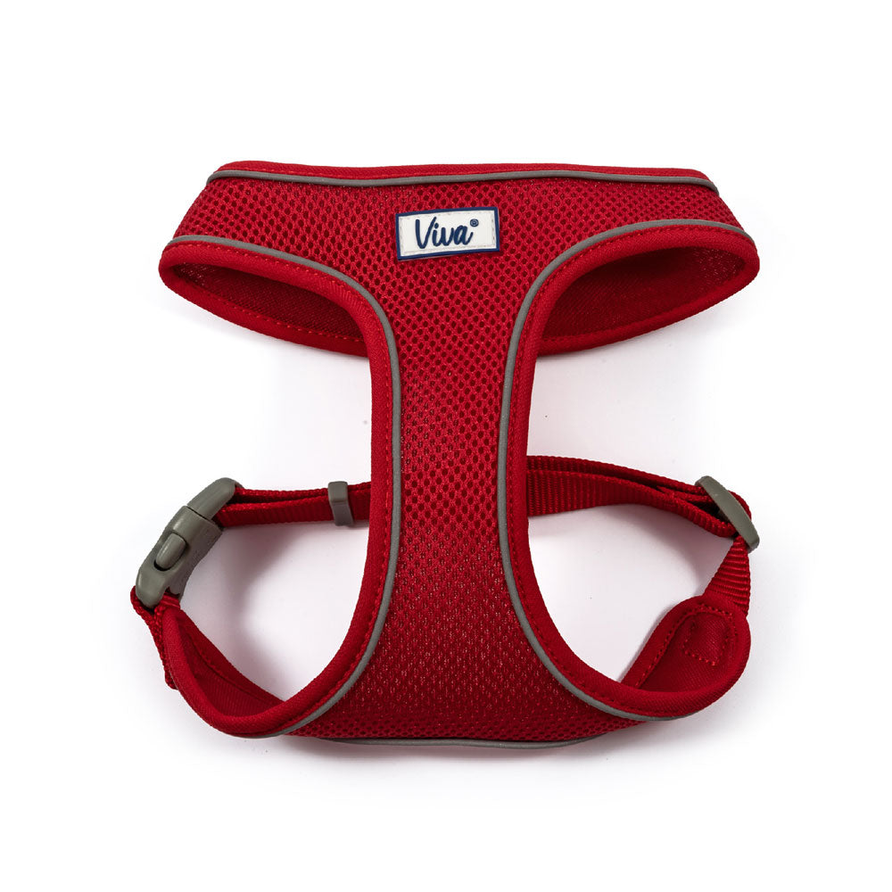 The Ancol Comfort Mesh Dog Harness in Red#Red