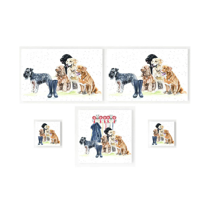 Country Creation Ceramic Gift Set Boxed - Waiting for Walkies