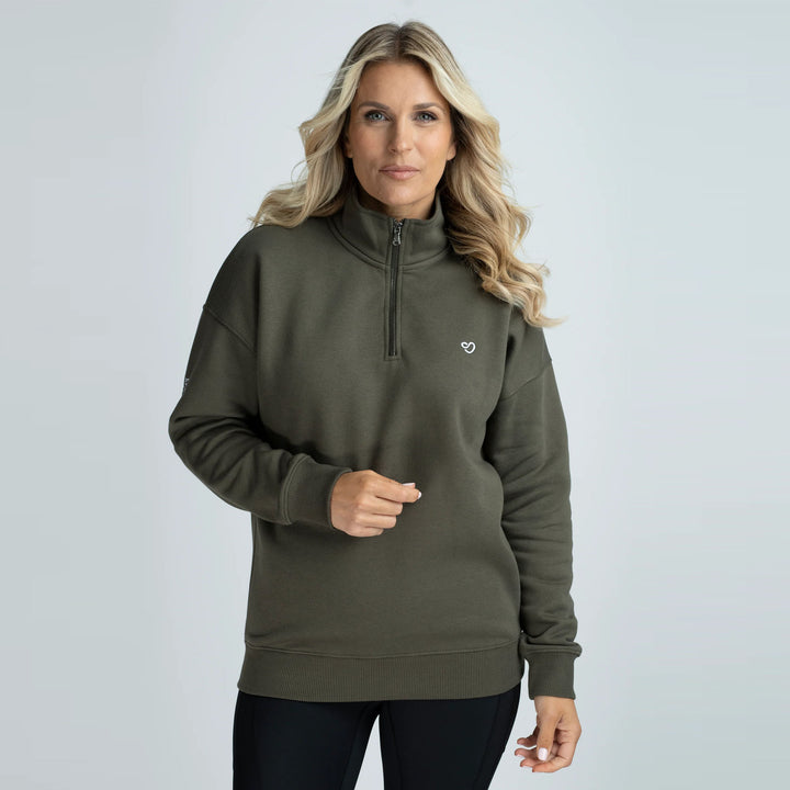 Mochara Ladies Half Zip Sweatshirt