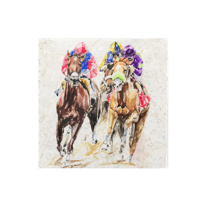 Country Creation Marble Trivet - The Gallop