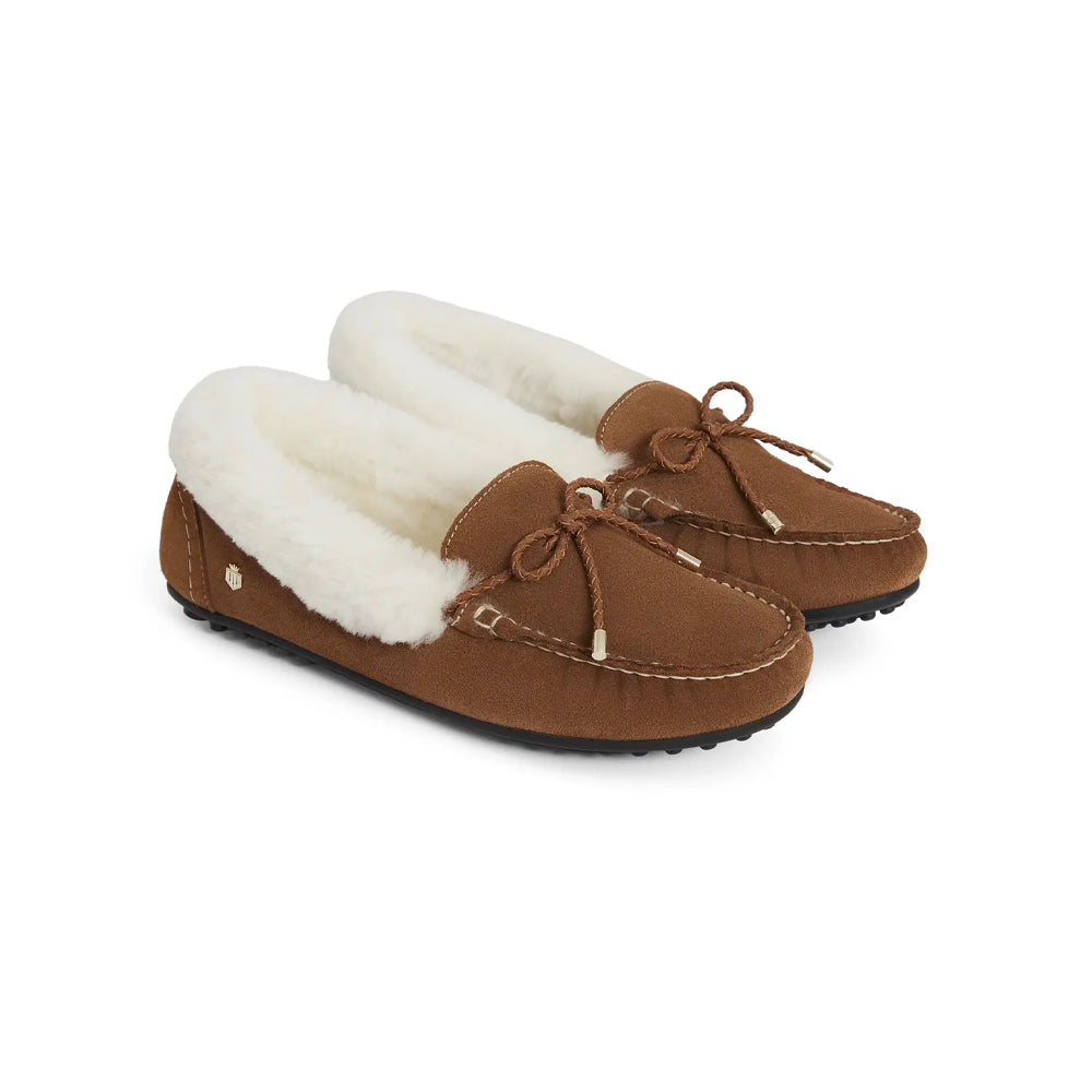 Fairfax & Favor Ladies Henley Shearling Lined Slippers