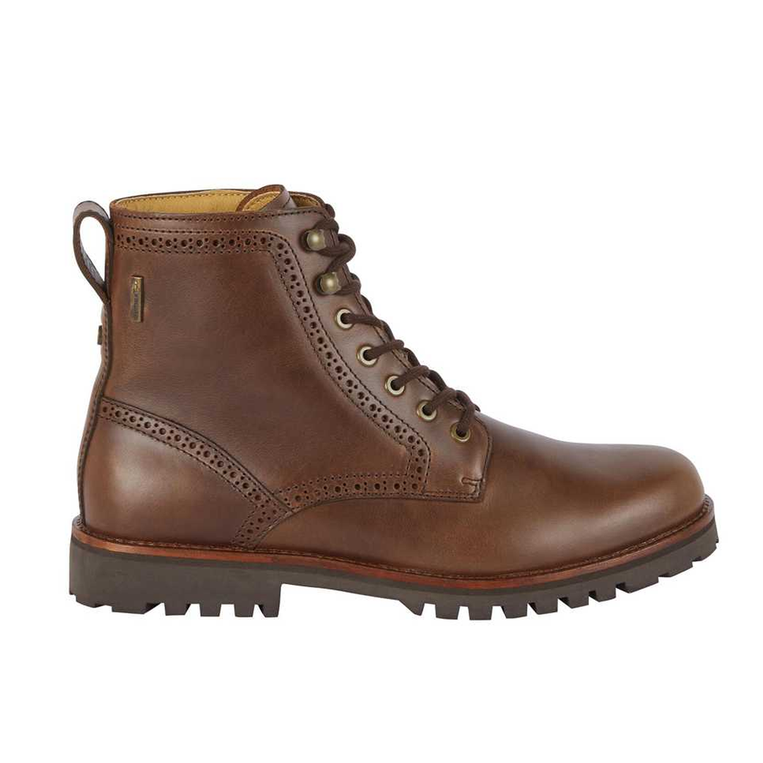 The Le Chameau Mens Artémis Cuir Ankle Boots in Brown#Brown