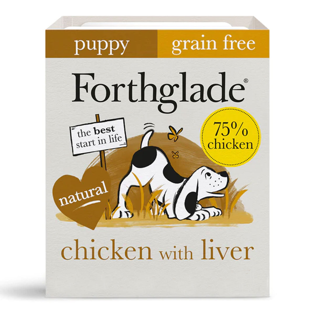 Forthglade Grain Free Complete Puppy Chicken With Liver 395g
