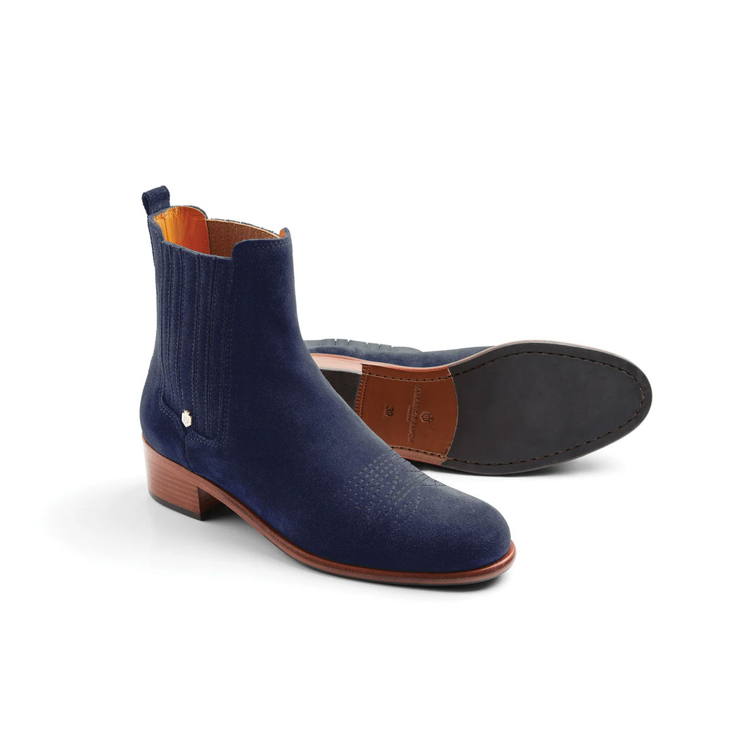 Fairfax & Favor Ladies Limited Edition Rockingham Chelsea Boot Ink Suede