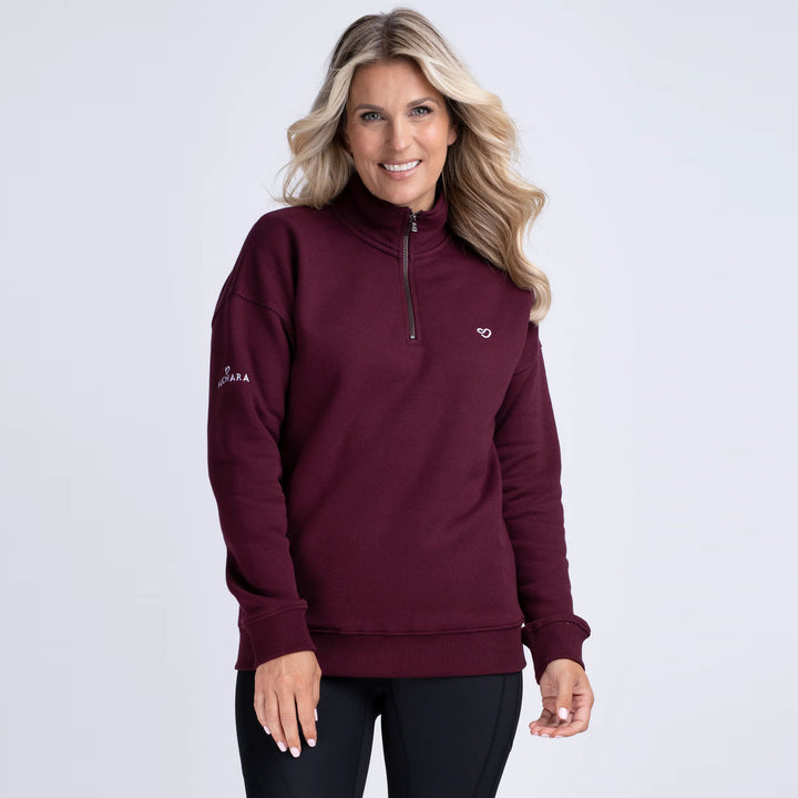 Mochara Ladies Half Zip Sweatshirt