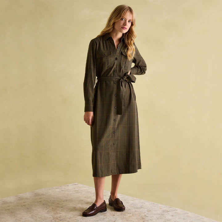 Joules Ladies Meredith Check Shirt Dress