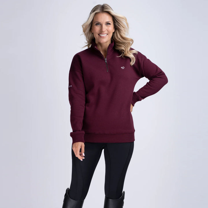 Mochara Ladies Half Zip Sweatshirt