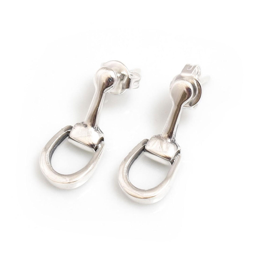 Hiho Silver Sterling Silver Snaffle Earrings