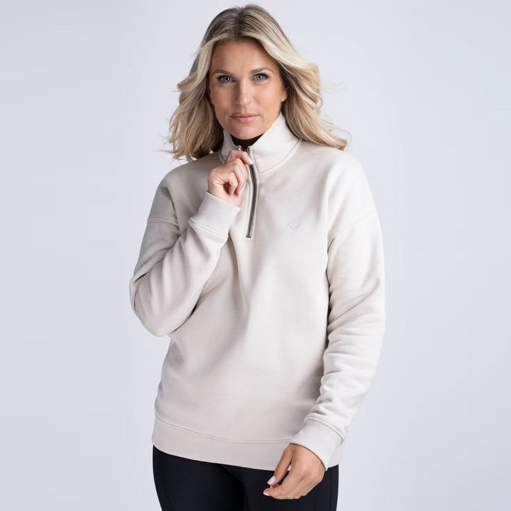 Mochara Ladies Half Zip Sweatshirt