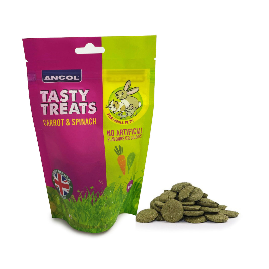 Ancol Tasty Treats Carrot & Spinach For Small Pets