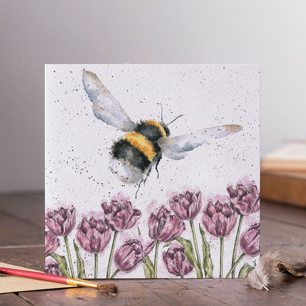 Wrendale Flight of the Bumblebee Greetings Card