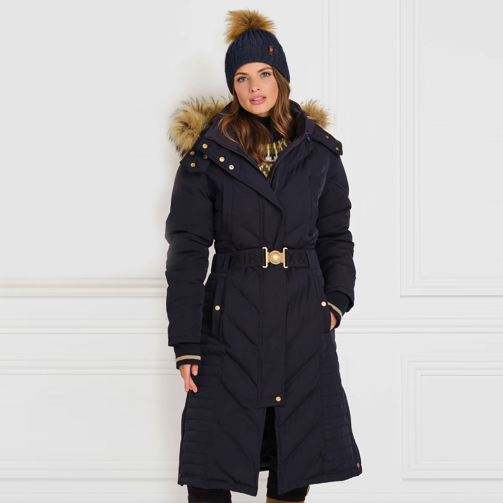 Ladies cheap longline coat