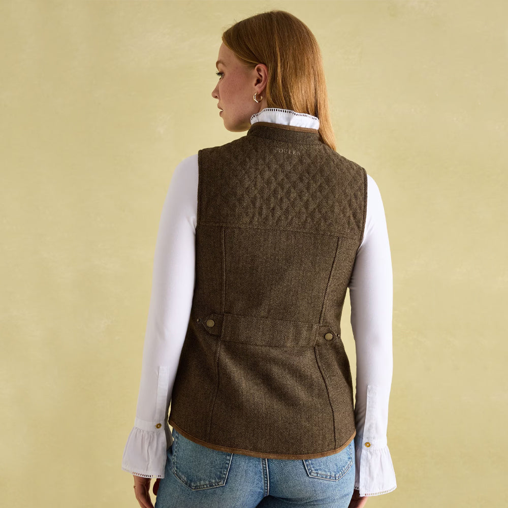 Joules Ladies Cawthorne Herringbone Gilet