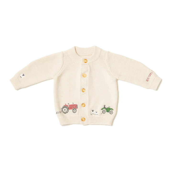 Eleanor Charles Childs The Organic Cotton Embroidered Cardigan