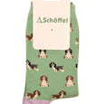 The Schoffel Ladies Single Cotton Socks in Pink#Pink