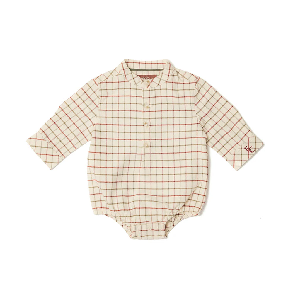 Eleanor Charles Childs The Check Shirt Romper