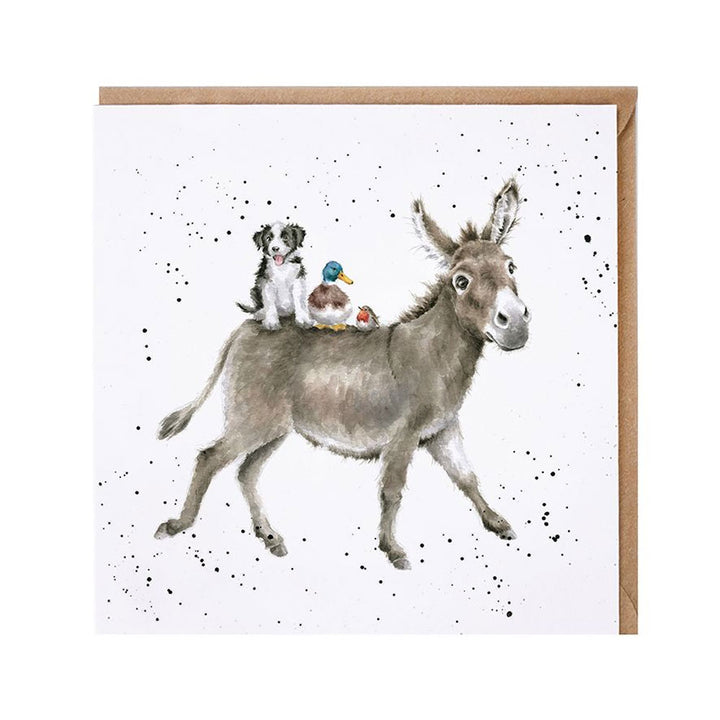 Wrendale The Donkey Ride Greetings Card