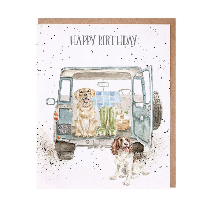 Wrendale Barking Birthday Greetings Card