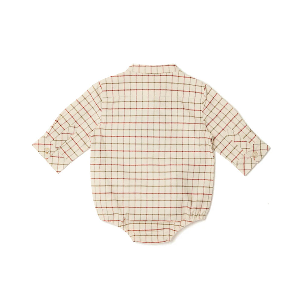 Eleanor Charles Childs The Check Shirt Romper