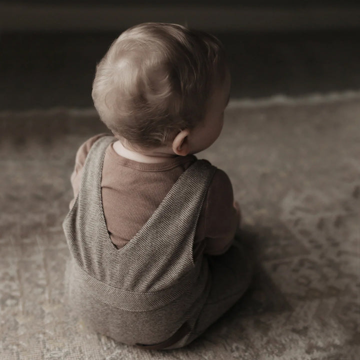 The Little Stamford Herringbone Dungarees