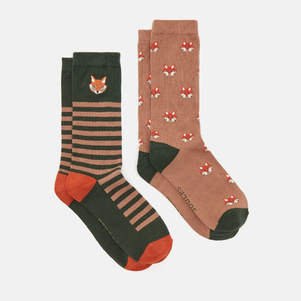 Joules Mens Kingsbury 2 Pack Socks