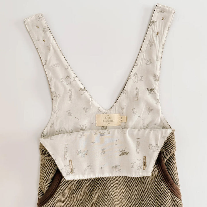 The Little Stamford Herringbone Dungarees