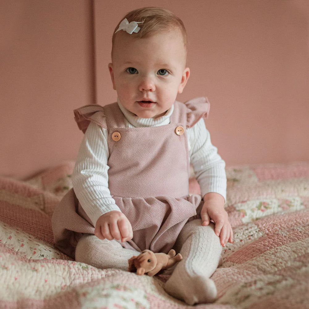 The Little Stamford Herringbone Romper