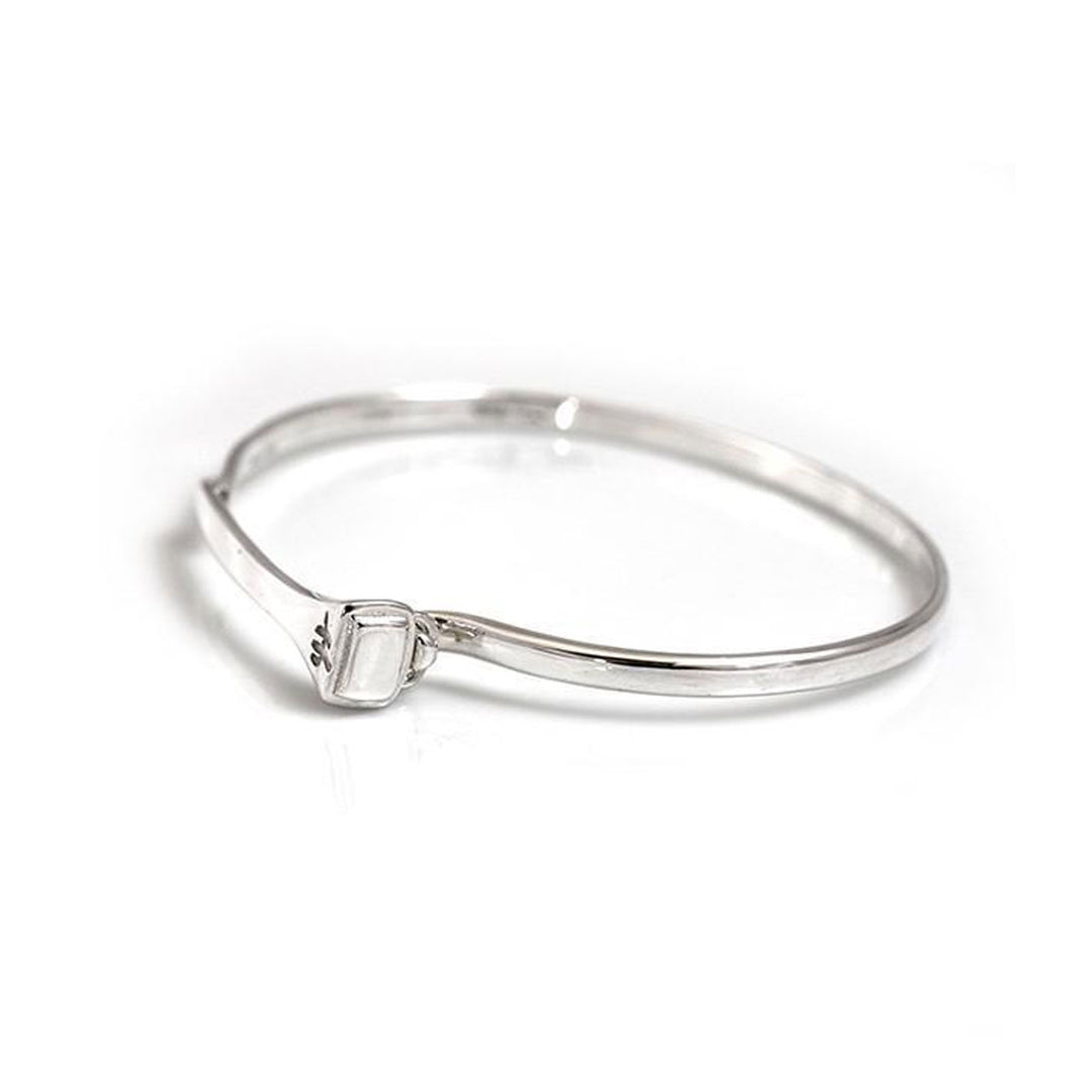 Hiho Silver Sterling Silver Farrier Nail Bangle