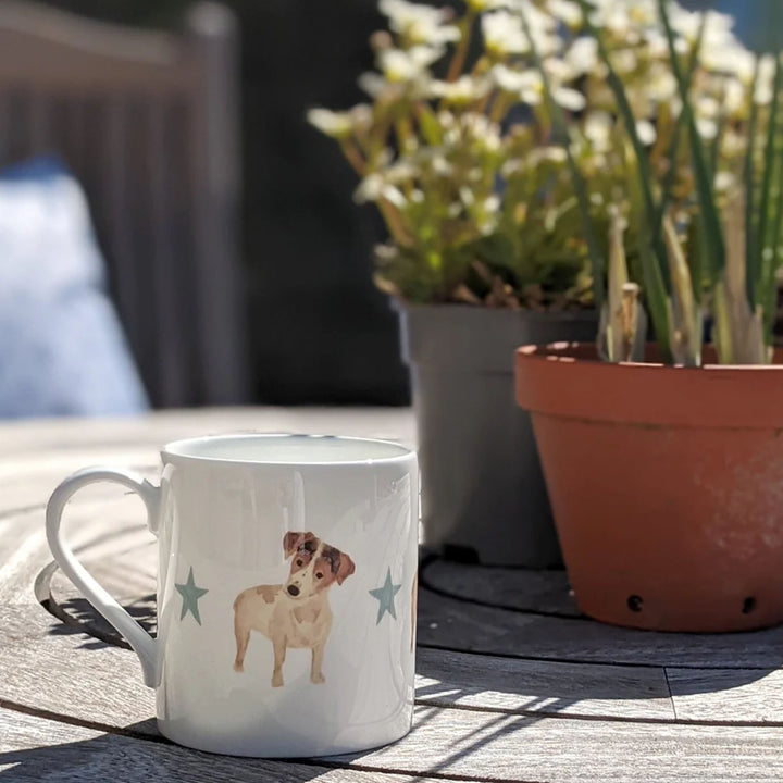 Rebecca Pitcher China Mug Jack Russell