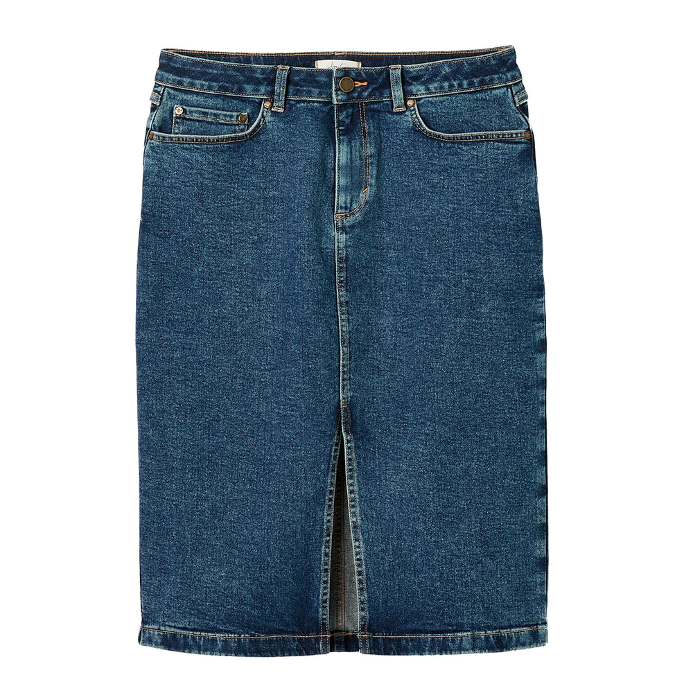 Joules Ladies Taylor Split Denim Skirt