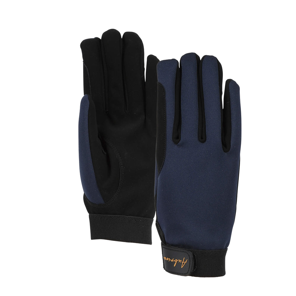 The Aubrion Team Fleece Riding Gloves in Dark Navy#Dark Navy