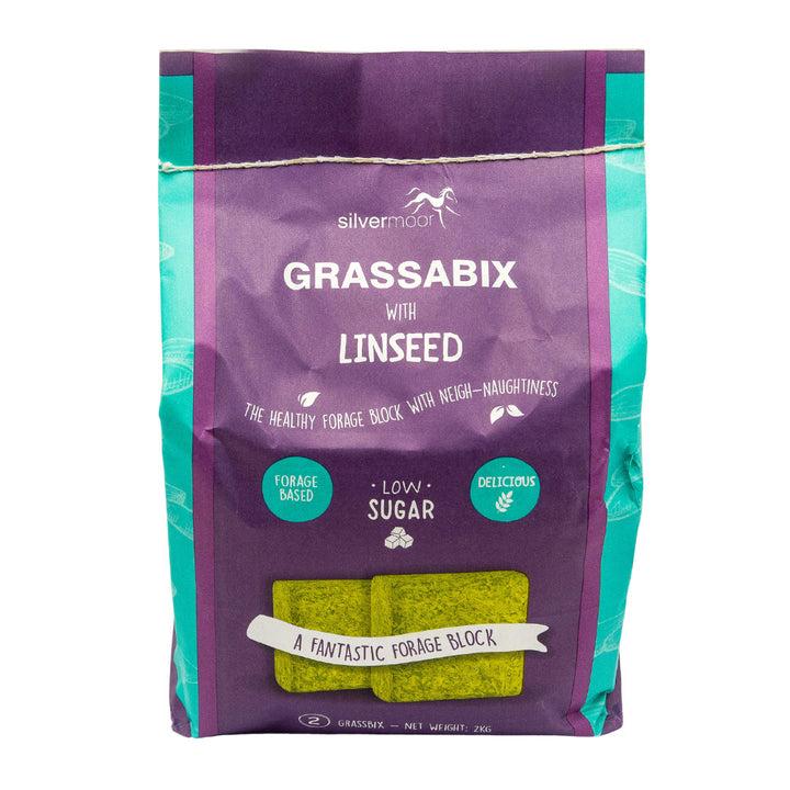 Silvermoor Grassabix with Linseed Twin Pack