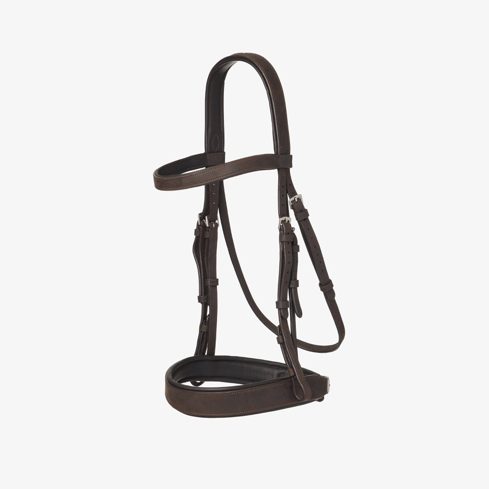 LeMieux Flat Hunter Bridle with Laced Reins