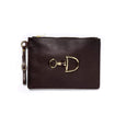 The Mackenzie & George Windsor Clutch Bag in Chocolate#Chocolate