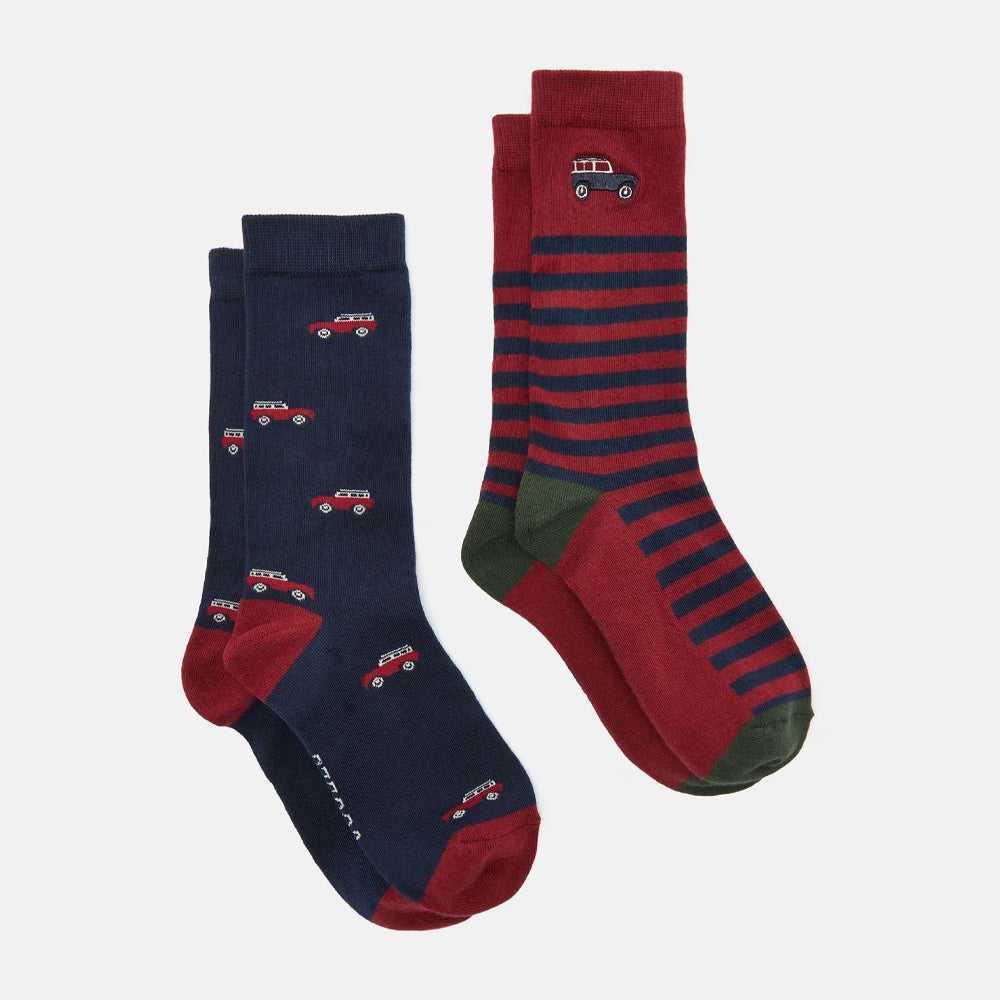 Joules Mens Kingsbury 2 Pack Socks