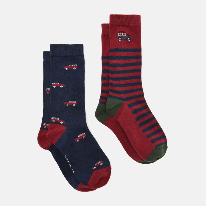 Joules Mens Kingsbury 2 Pack Socks