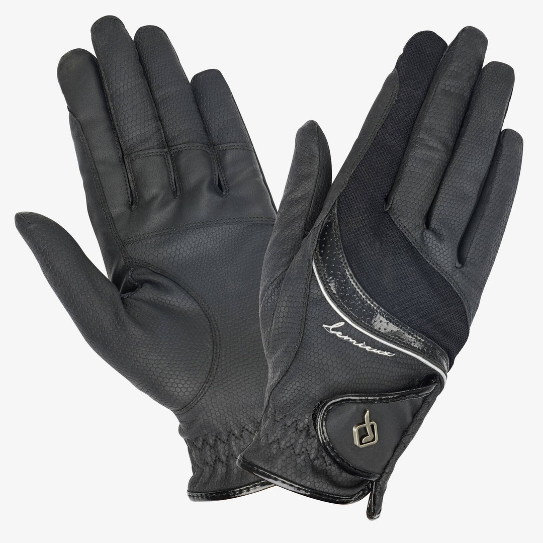 The LeMieux Competition Gloves in Black#Black