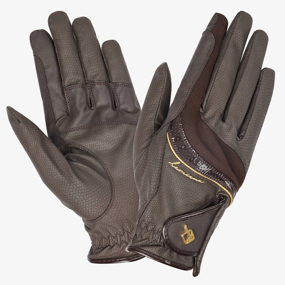 The LeMieux Competition Gloves in Brown#Brown