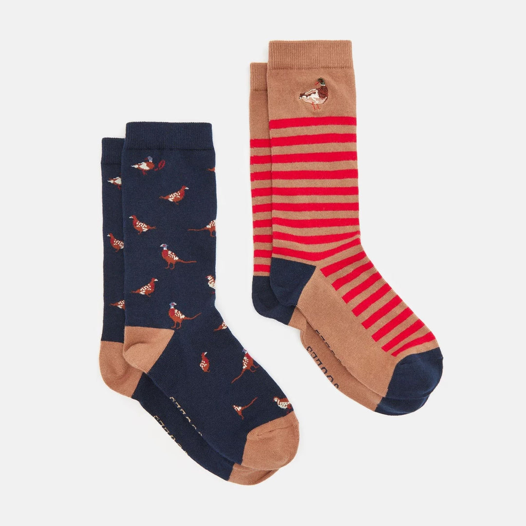 Joules Mens Kingsbury 2 Pack Socks