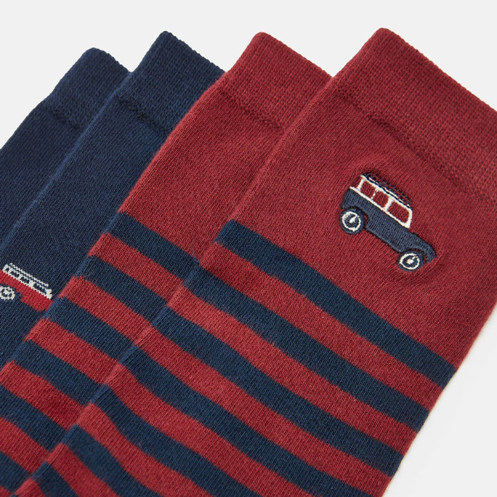 Joules Mens Kingsbury 2 Pack Socks