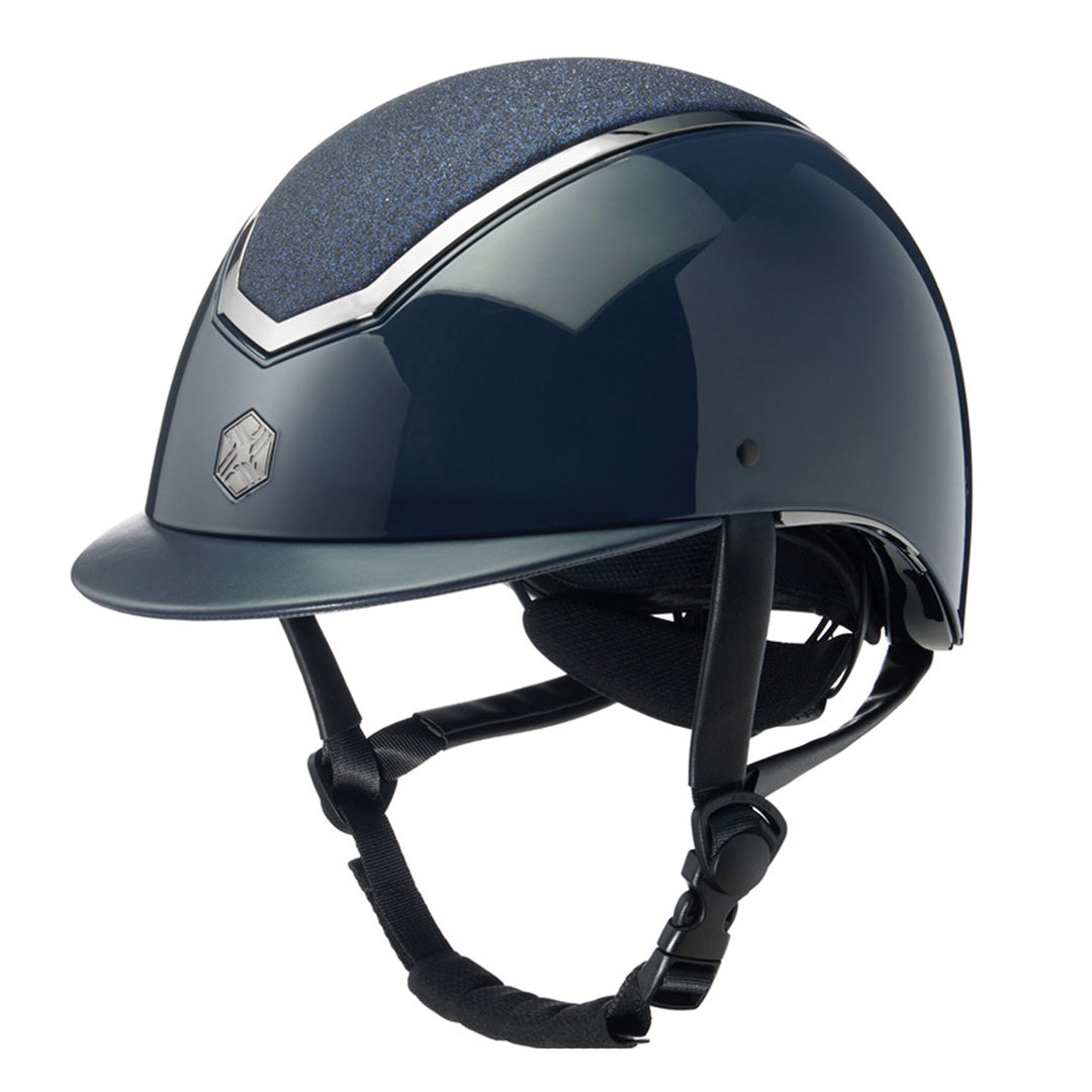 The Charles Owen Kylo Gloss Riding Hat in Navy#Navy