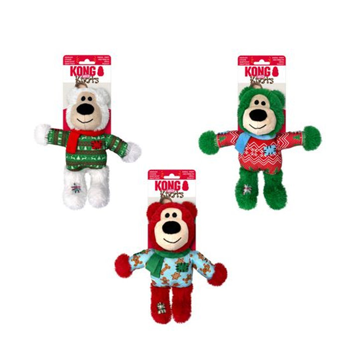 Kong Holiday Wild Knots Bear Assorted