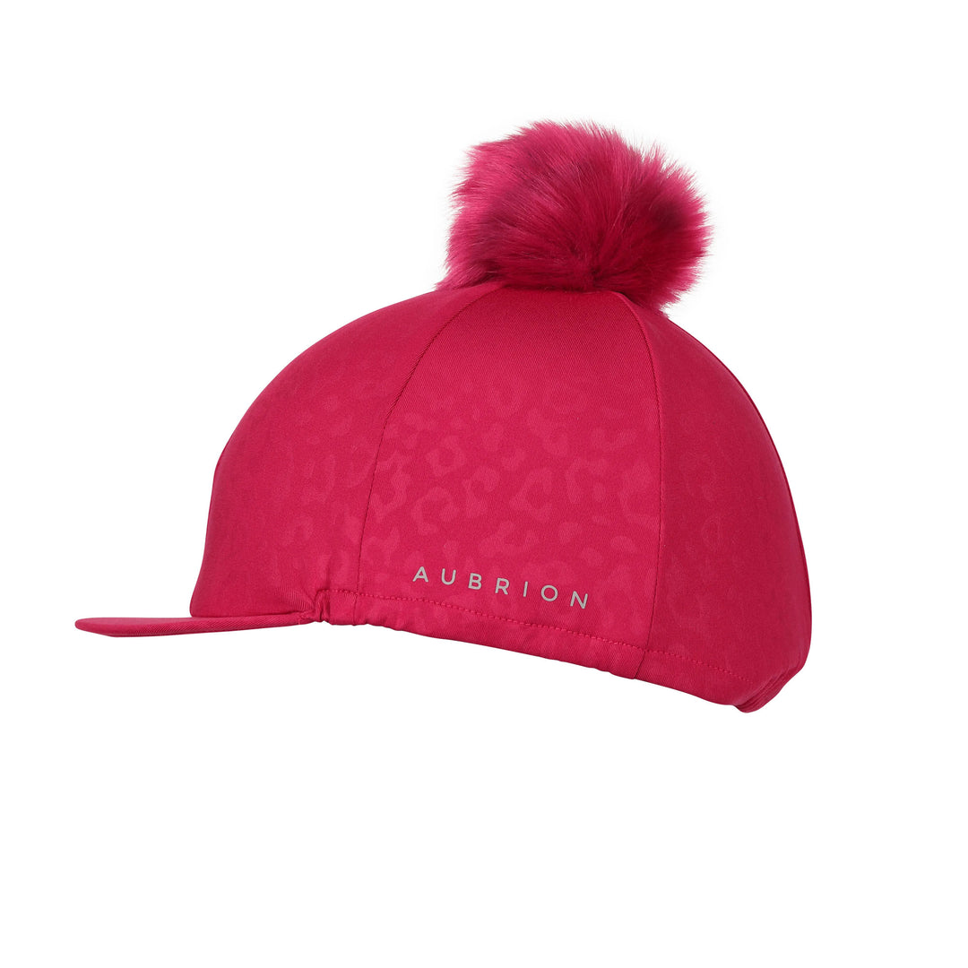The Aubrion Leopard Print Hat Cover in Dark Pink#Dark Pink