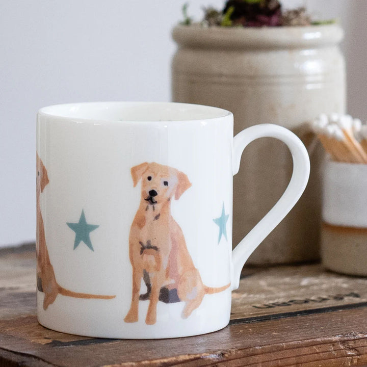 Rebecca Pitcher China Mug Golden Labrador